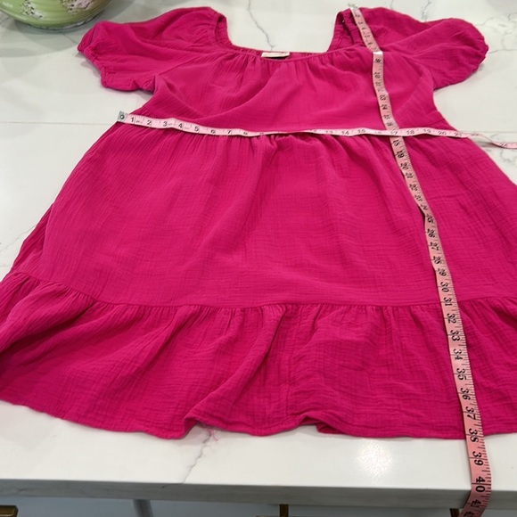 Universal‎ Thread pink ruffle dress size large - Picture 7 of 8